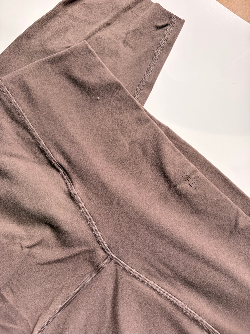 Mauve/Taupe High-Waist Active Leggings XXL short Abercrombie
